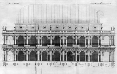 Basilica Palladiana at Vicenza, designed by Andrea Palladio by Italian School