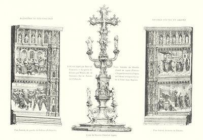 Baptistery of San Giovanni, Silver Altar Retable (engraving) by Italian School