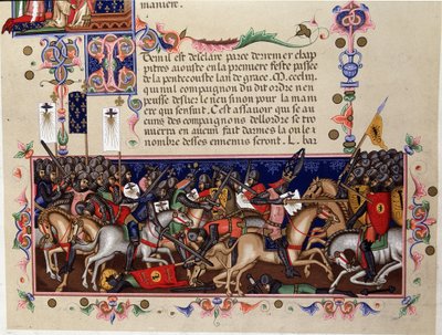 Battle Scene during the Crusades - (detail) by Italian School