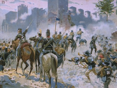 Battle of Solferino and San Martino, 24th June 1859 by Italian School