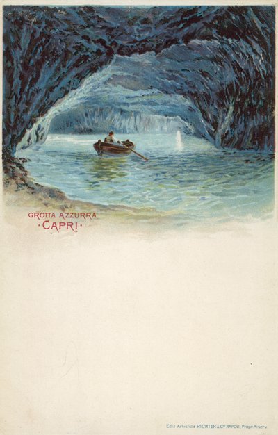 Blue Grotto, Capri by Italian School
