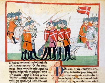 Bolognese Defeated at Ponte San Broccoli by Count of Montefeltro by Italian School
