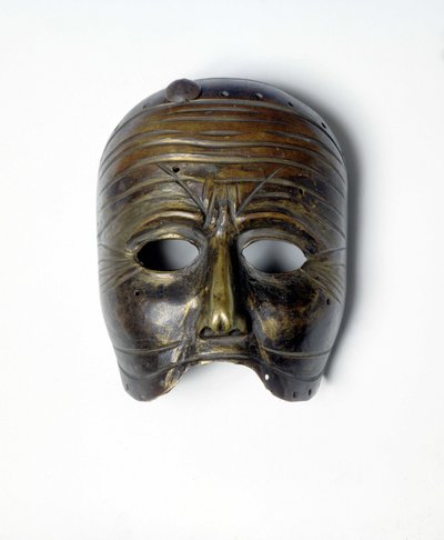 Bronze mask of the “Commedia dell
