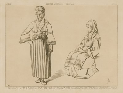 Bulgarian Collakia and Planter of Balga Near Salonika by Italian School