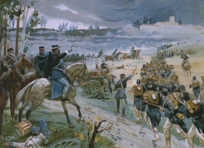 Capture of Rome through the breach of Porta Pia on 20th September 1870 by Italian School