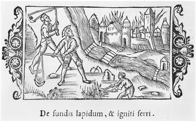 Capture of a town by fire, illustration from Historia de Gentibus Septentrionalibus by Olaus Magnus, published in Rome, 1555 by Italian School