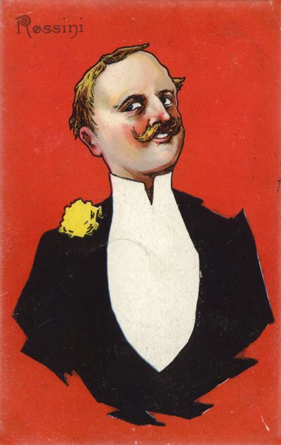 Caricature of Gioachino Rossini by Italian School