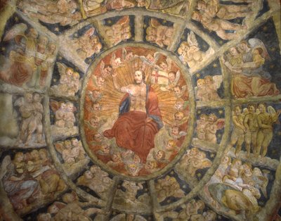 Ceiling of the Sanctuary of Philippa Mareri, Borgo San Pietro, Italy by Italian School