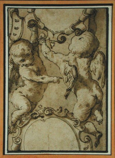Cherubs, early 17th century by Italian School