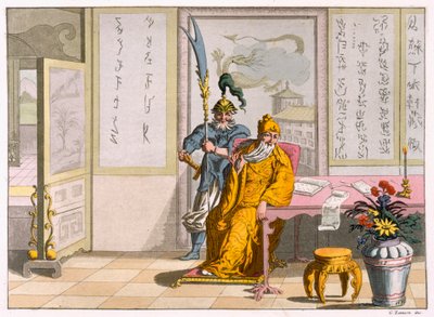 Chinese Taoist Religious Leaders: The Divinity Kuan-ti, Engraved by Fumagalli and Bramatti, c.1820-30 by Italian School