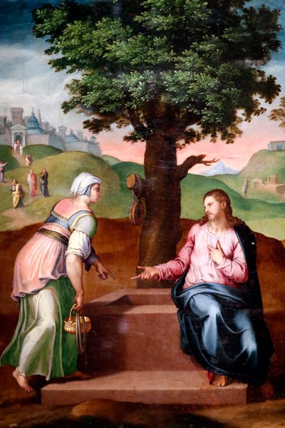 Christ and the Samaritan Woman at the Well (Second half of the 16th century) by Italian School