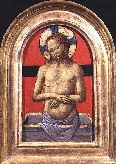 Christ, centre of a triptych (detail) by Italian School