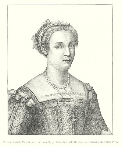 Clarisse Ridolfo Altoviti, Niece of Leo X, by Cristoforo dell