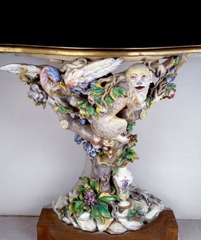 Console of Soft Porcelain by Italian School