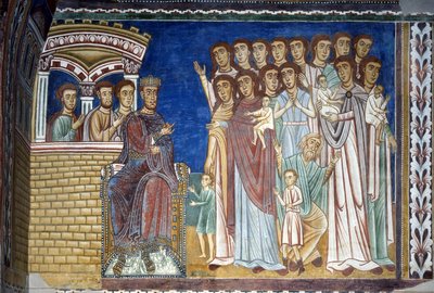 Constantine the Leper Comforts the Pious Women by Italian School
