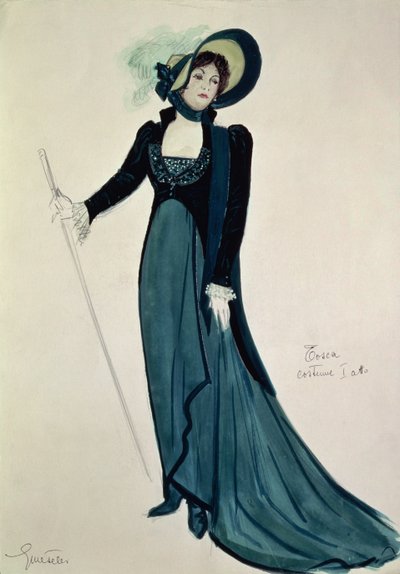 Costume Design for Tosca, from the Opera 