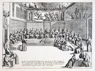 Council Hall of the Doge of Venice, 1876 by Italian School