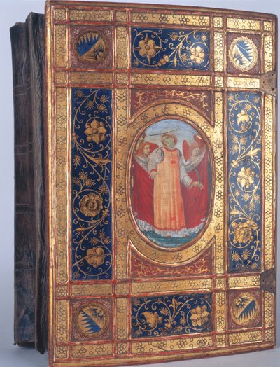 Cover of an Italian Manuscript with St. Lawrence by Italian School