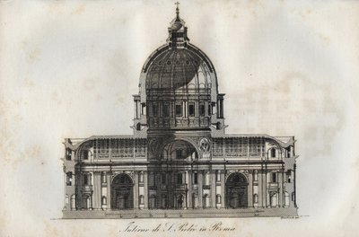 Cross section of St Peter