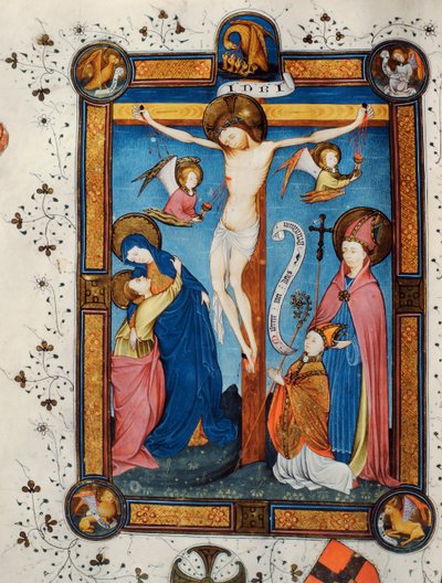 Crucifixion, illustration from the Missal of Master Pancratino, c. 1430 by Italian School