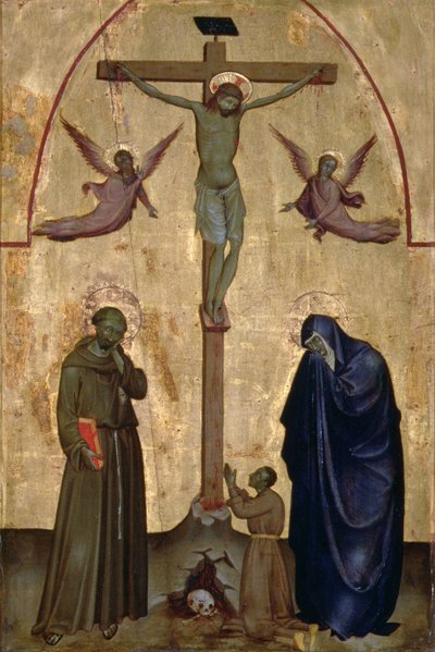 Crucifixion with St. Francis of Assisi and a Donor by Italian School