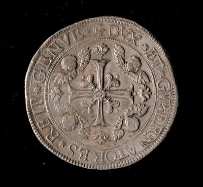 Currency of the Republic of Genoa: five ecus silver coin (1693) by Italian School