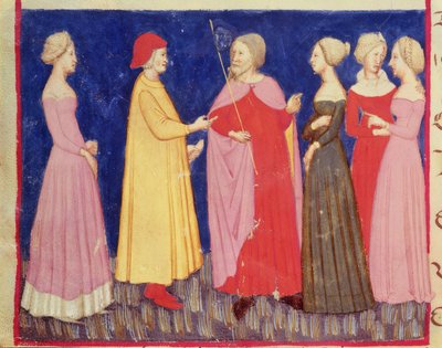 Dante and Beatrice in Paradise, from The Divine Comedy by Dante Alighieri by Italian School