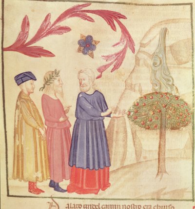 Dante and Virgil in the Terrestrial Paradise, from The Divine Comedy by Dante Alighieri by Italian School