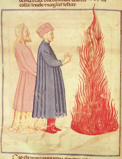 Dante and Virgil Recognise Ulysees, from The Divine Comedy by Dante Alighieri by Italian School