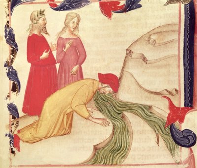 Dante Purifying Himself before Entering Paradise, from The Divine Comedy by Dante Alighieri by Italian School