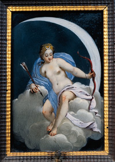 Depiction of moon, Detail by Italian School