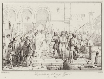 Deposition of Doge Galla, 750 by Italian School