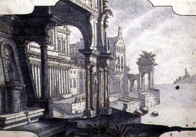 Design for a Stage Set by Italian School
