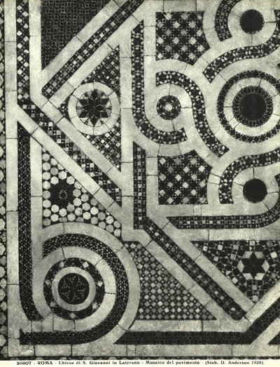 Detail of the Cosmatesque Floor of the Basilica of San Giovanni in Laterano, Rome by Italian School