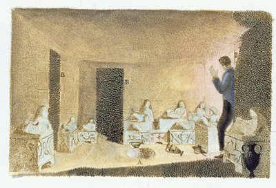 Discovery of Etruscan Tombs, illustration from Monumenti Etruschi by Francesco Inghirami, published at Fiesole, 1825 by Italian School