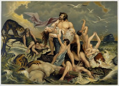 The Flood - in Aurea Bibbia Classica: Storia della Rivelazione Divina nell