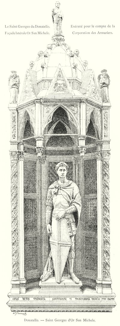 Donatello, Saint George of Orsanmichele (engraving) by Italian School