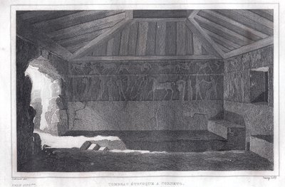 Etruscan Tomb in Corneto by Italian School