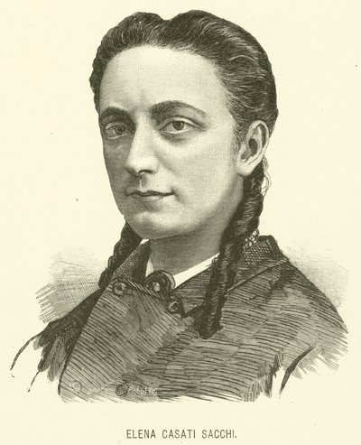 Elena Casati Sacchi (engraving) by Italian School