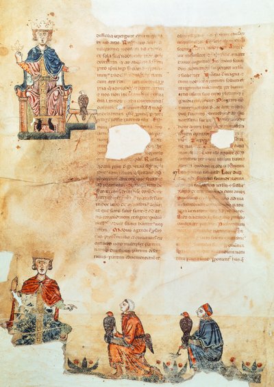 Emperor Frederick II of Hohenstaufen, illustration from 