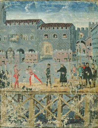 Execution in Ferrara, from the Livre des Condamnés par la Justice by Italian School