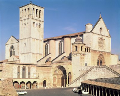 Exterior of the Upper and Lower Church by Italian School