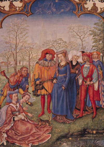 Month of April: A Wedding Procession, from Brevarium Grimani by Italian School