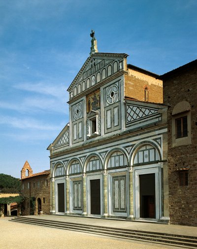 Facade of the Church of San Miniato al Monte by Italian School