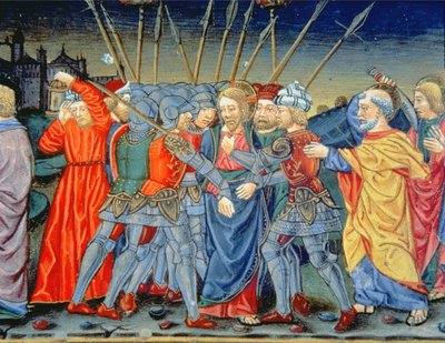Simon Peter Defends Christ and Wounds a Soldier with a Sword by Italian School