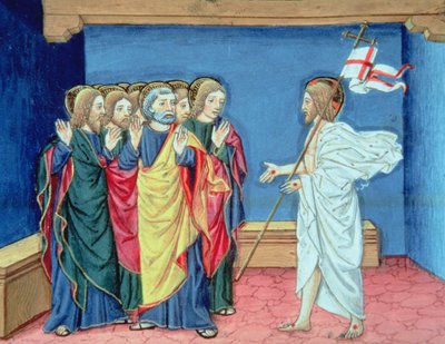 The Resurrected Christ Shows the Disciples His Hands and the Wound in His Side by Italian School