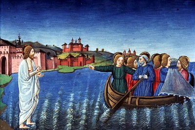 The Disciples Fish in the Lake of Galilee by Italian School