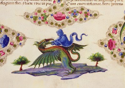 A Genie and Winged Monster, from the Borso d