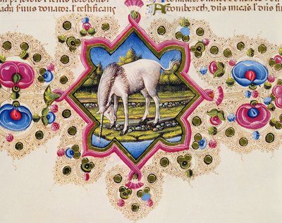 A Unicorn, from the Borso d