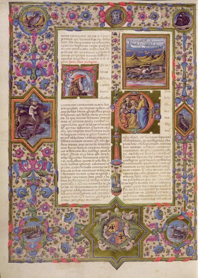 Opening to the Book of Solomon, from the Borso d